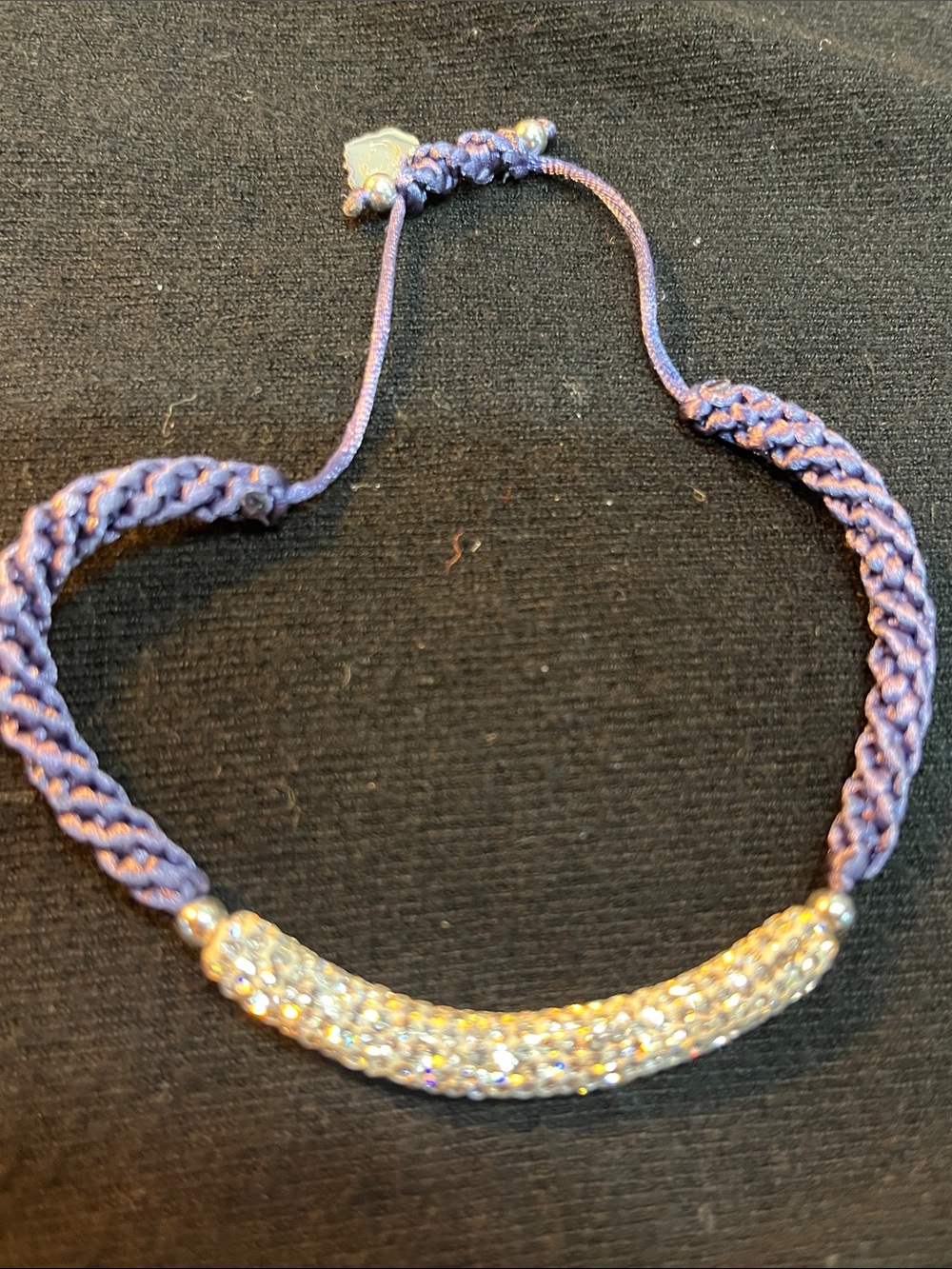 Penn State Bracelet Braided Blue Band Sterling Shiny Protected Logo of PSU Sweet
